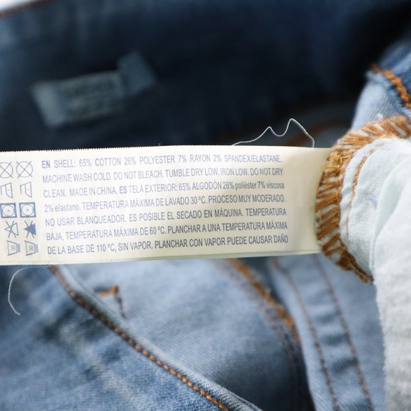 F21 Push-up Butt Shaping High Waist Stretchy Destroyed Jeans 31 XL - Picture 8 of 9